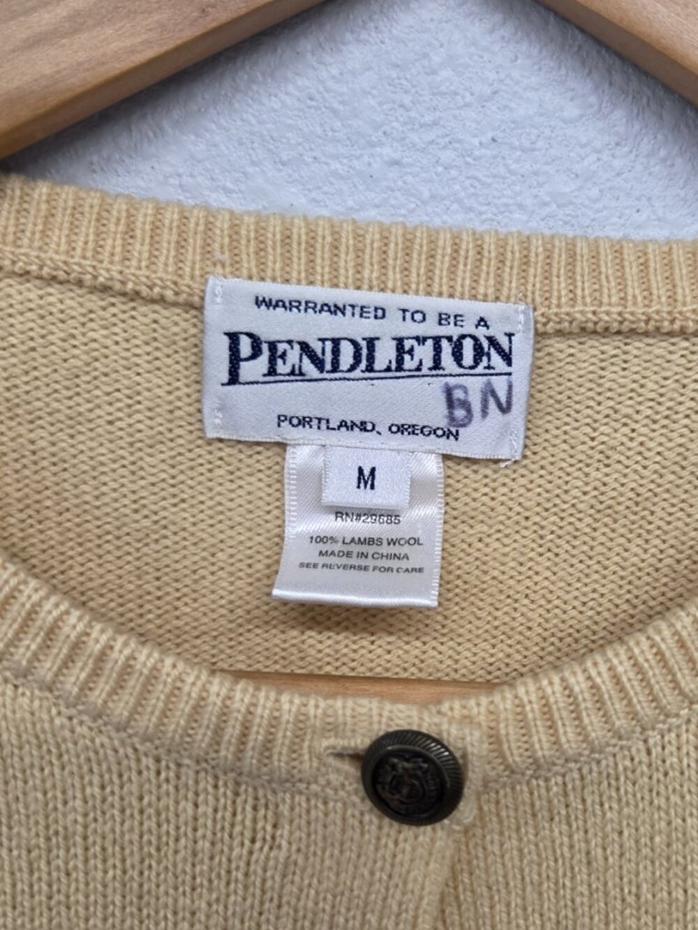 Pendleton 100% Lambs Wool Cardigan (Medium) - Picture 2 of 3